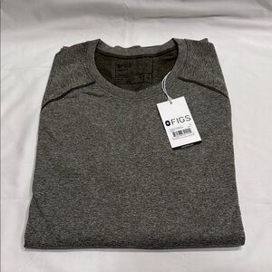 Figs Charcoal Heather Longsleeve Underscrub